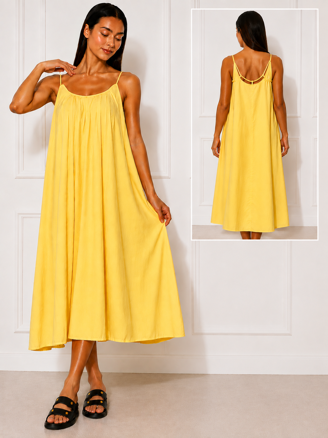 Robe débardeur cordon