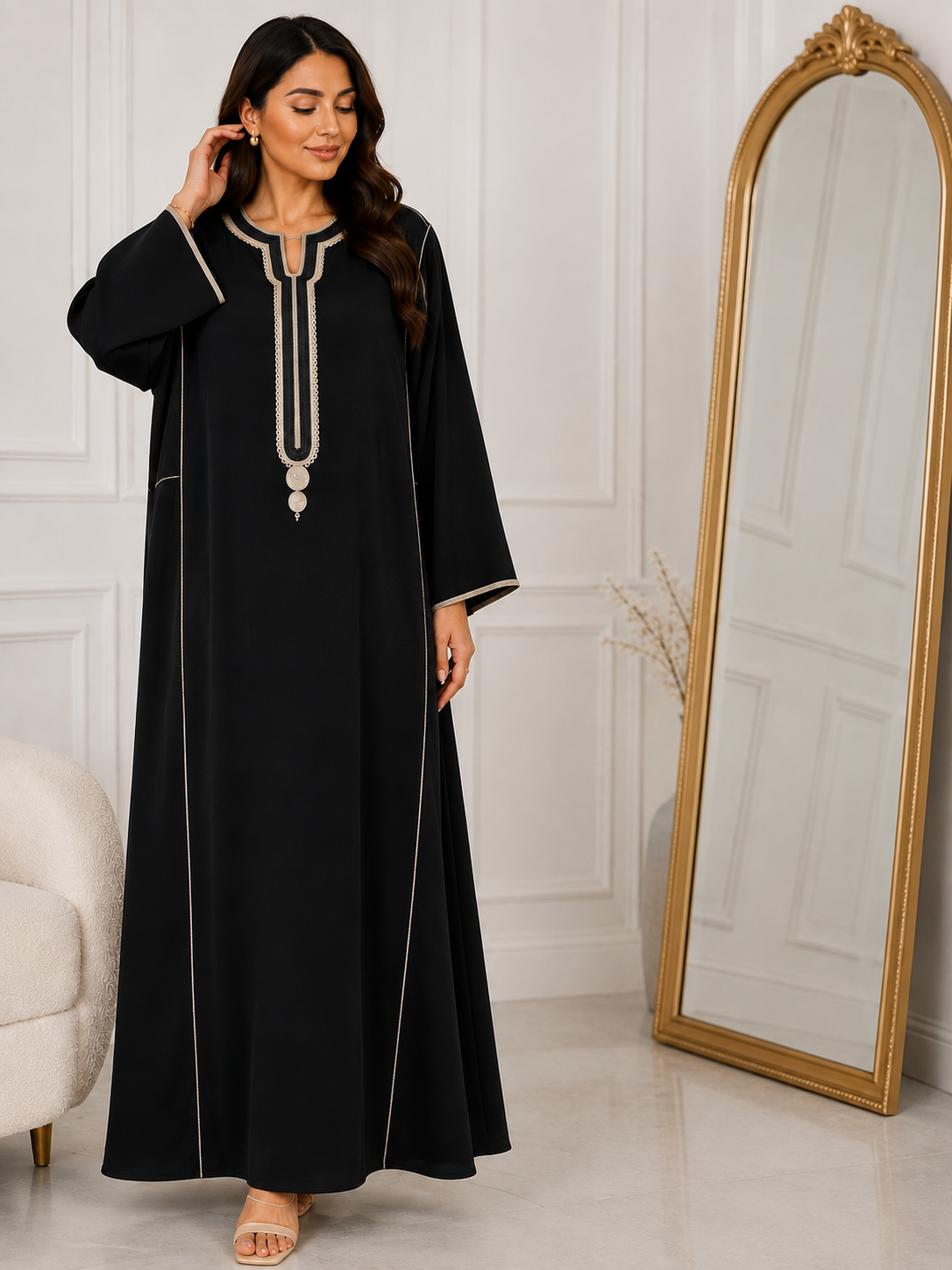 gandoura legère TEX manches retroussées autre couleur