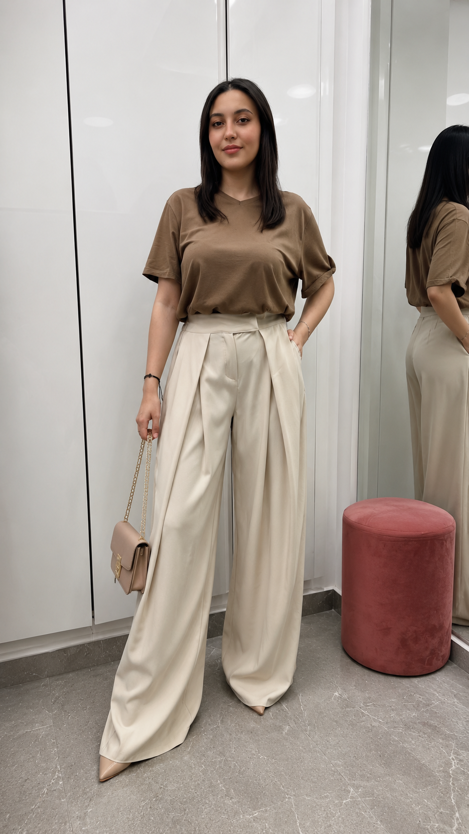 pantalon pince devant