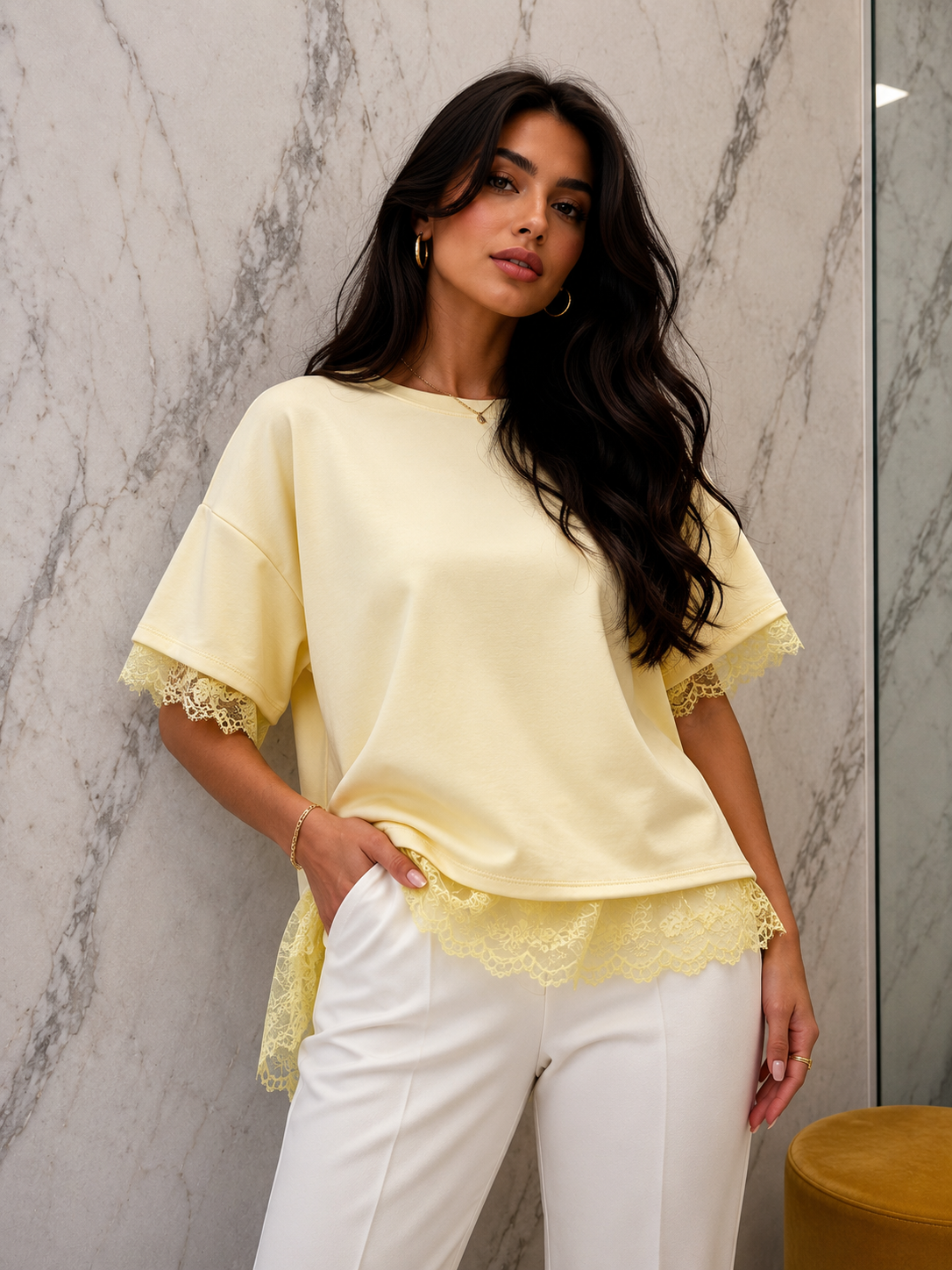 t-shirt dos ouvert dentelle