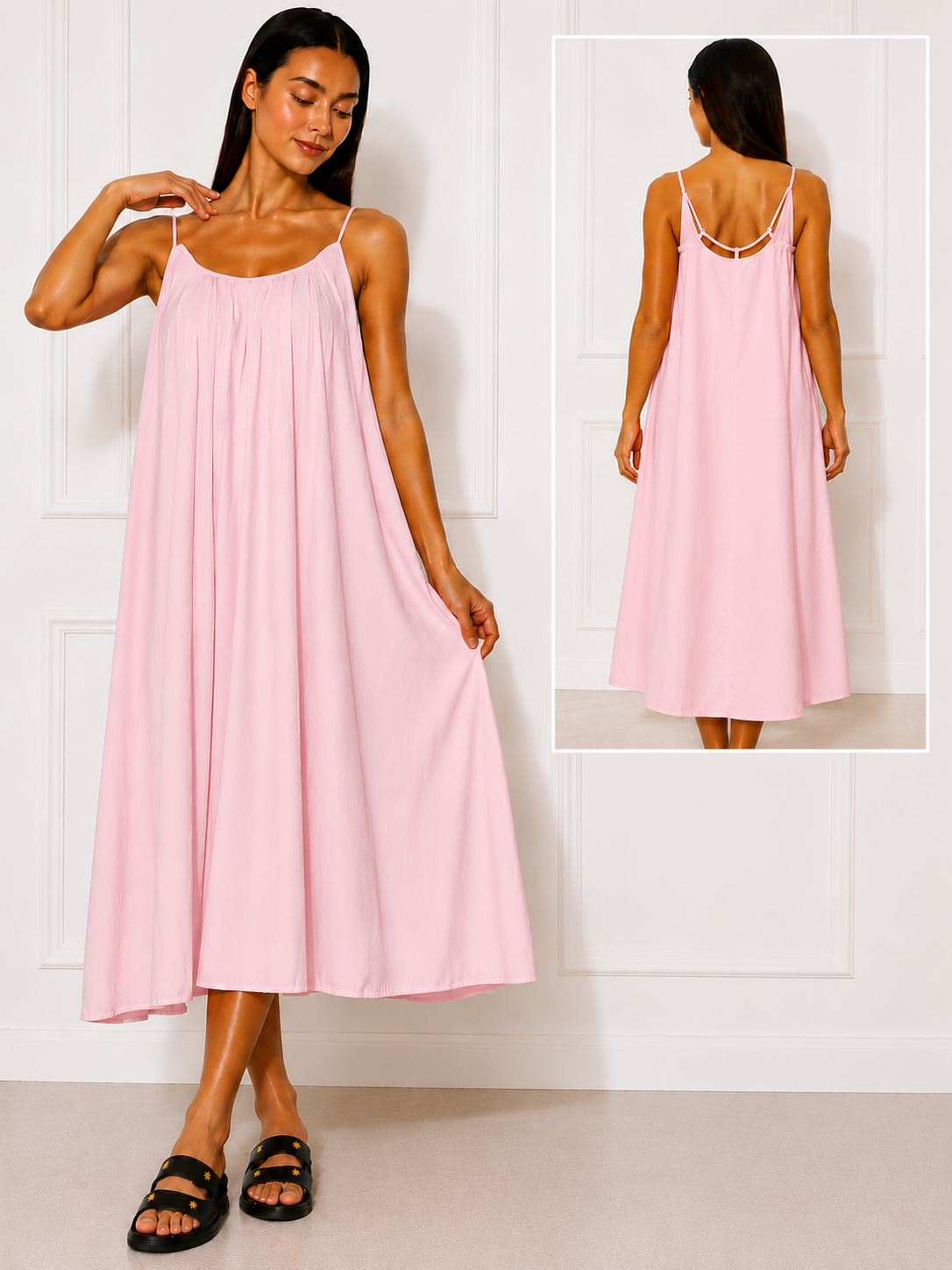 Robe débardeur cordon