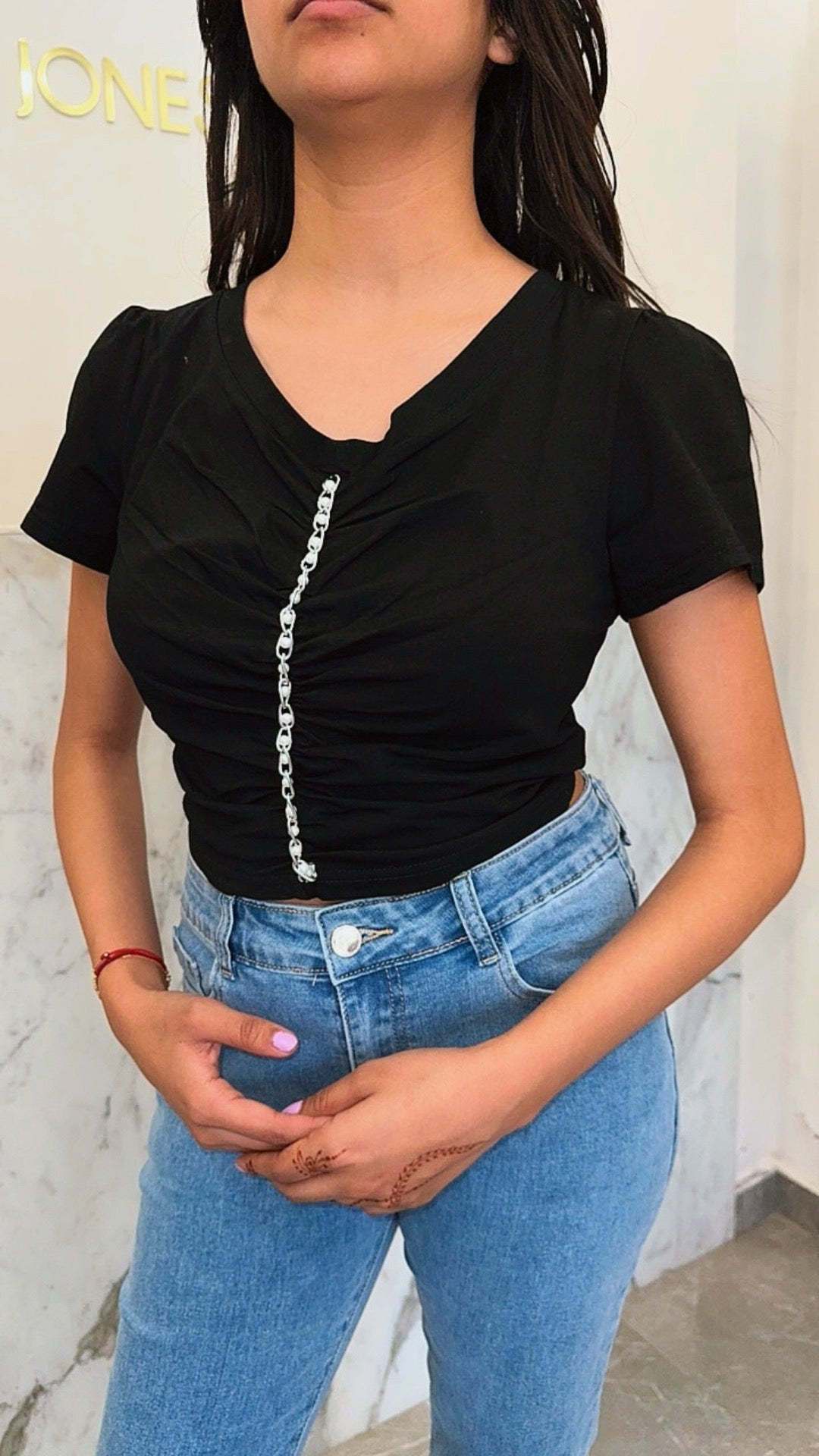t-shirt chaine vertical