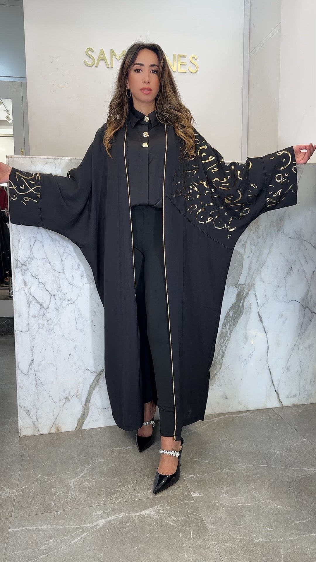 Kimono ecruture arabic