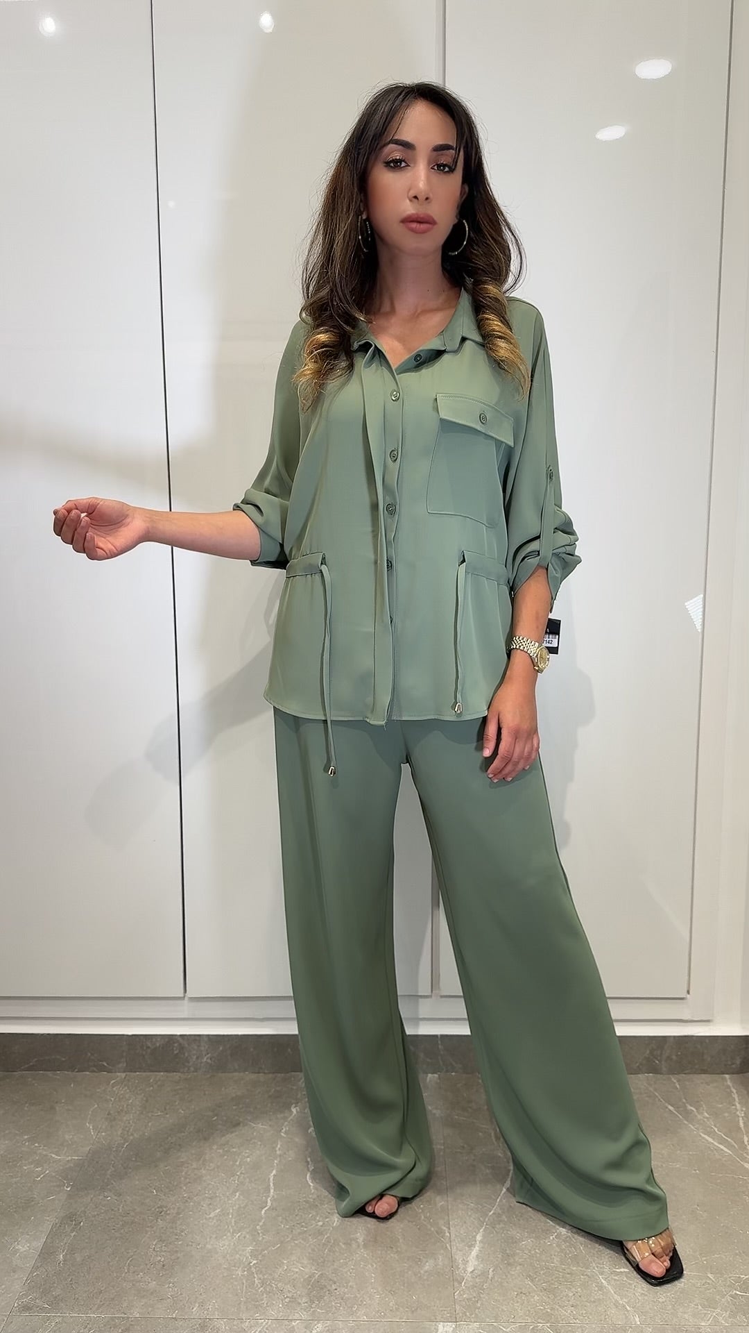 ensemble fluide cordon beige