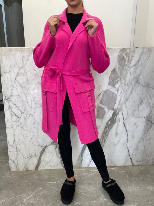Manteau long habillé laine et cachemire