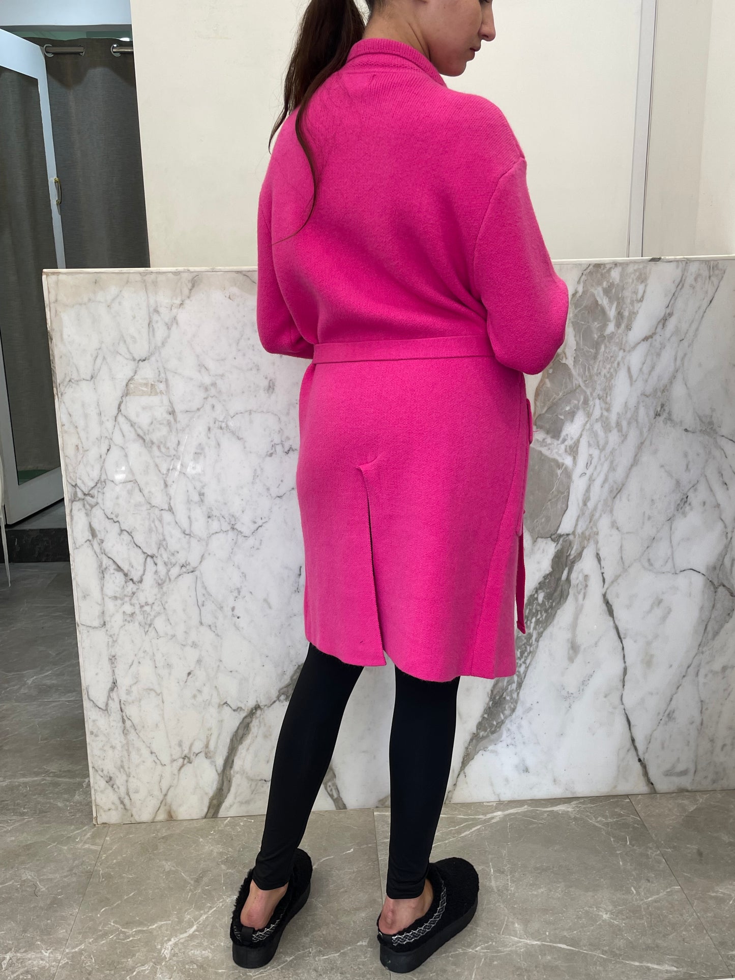 Manteau long habillé laine et cachemire