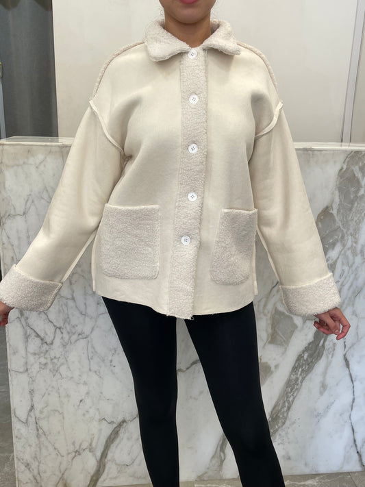 veste suedine fourré