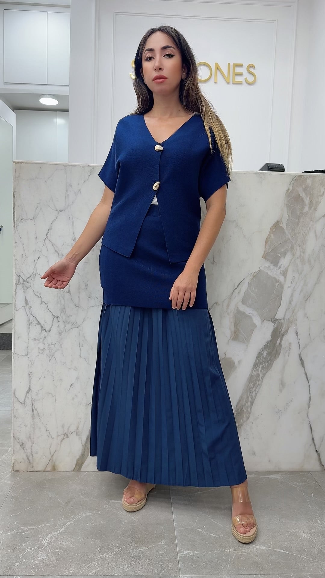 Ensemble demi manche maille bordeau