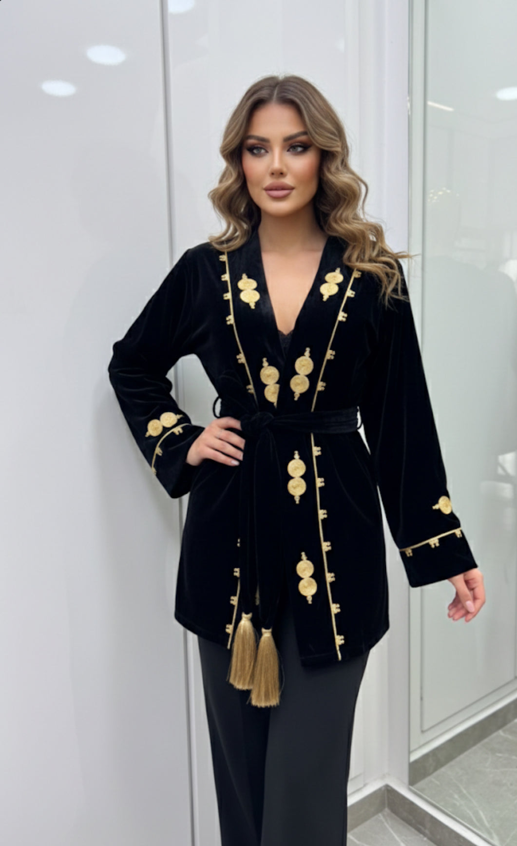 kimono velour dollars style jab