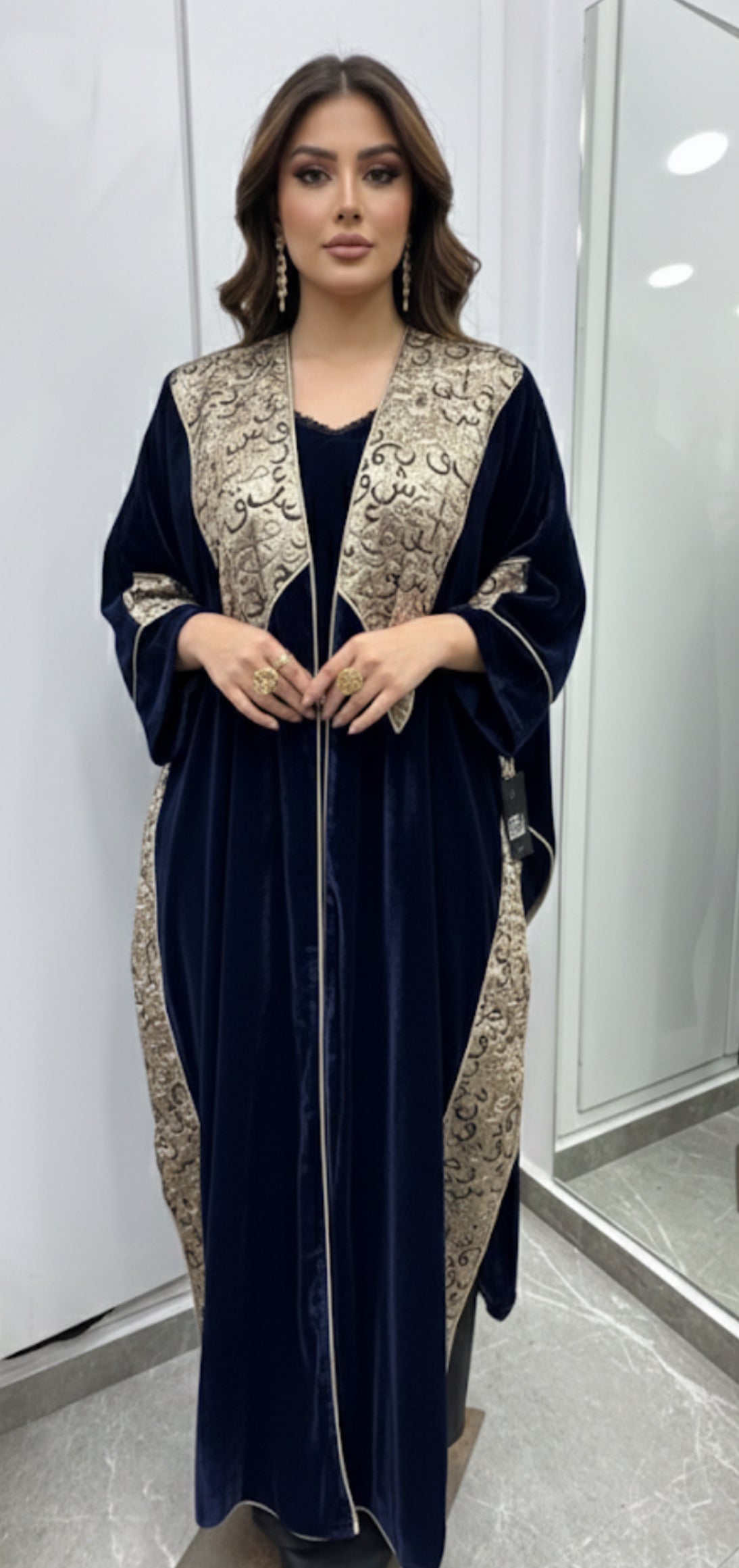 kimono velours brocard mousseline
